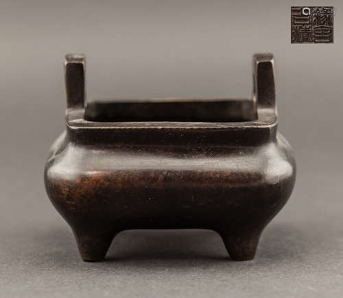 Chinese Antique Brown Senor Incense Burner