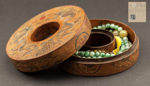 Chinese Antique Jade Court Beads