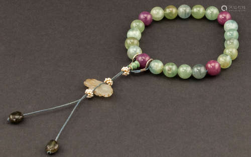 19th Chinese Antique Aquamarine Prayer Beads