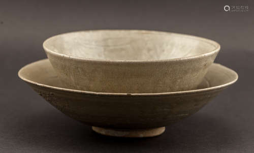 Chinese Antique Song Dynasty Gray Stoneware Bowl