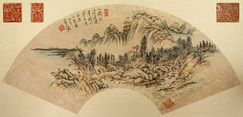 Chinese Antique Fan Painting