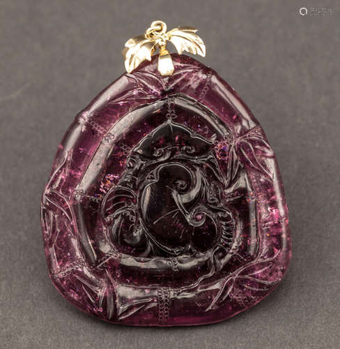 Antique Pink Tourmaline Pendant (Large Size)