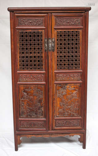 Chinese Antique Huanghuali Wood Cabinet