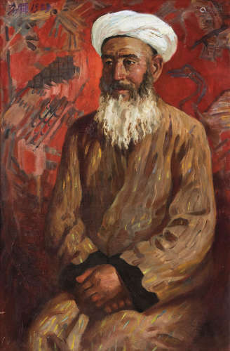 黄希舜（b.1938） 维吾尔老汉