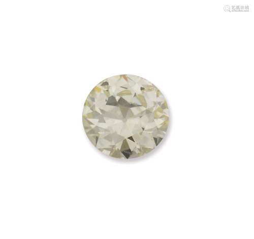 Unmonted old-cut diamond weighing 3,62 carats. R.A.G report