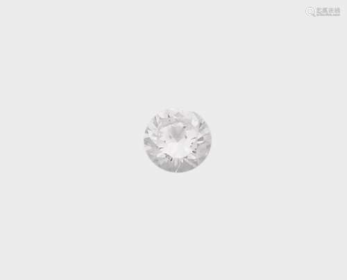 Unmounted brilliant-cut diamond weighing 1,72 carats. IGI report