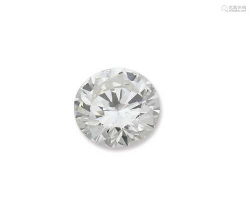 Unmonted brilliant-cut diamond weighing 7,11 carats. R.A.G report n° DR1108/16