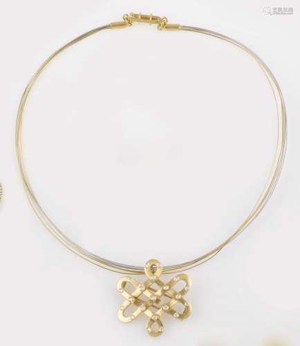 A gold and diamond necklace. Enrico Cirio 