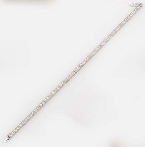 A diamond line bracelet