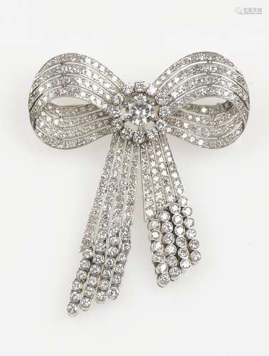 A diamond brooch