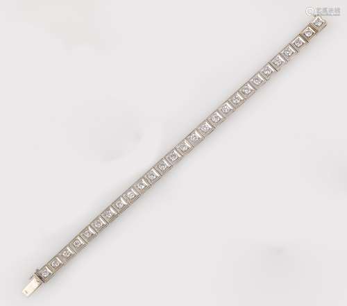 A diamond line bracelet