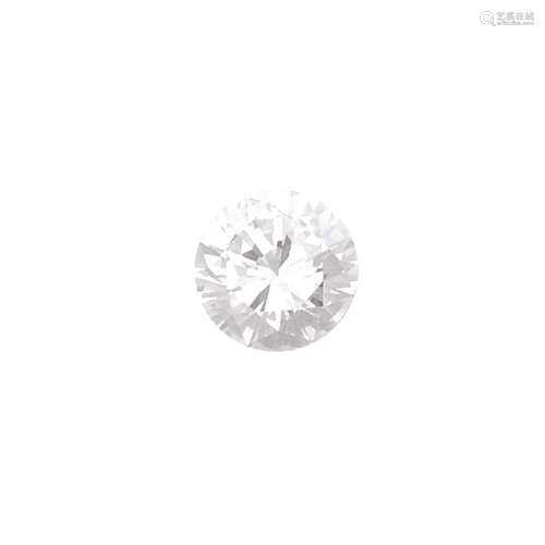 Unmounted round brilliant-cut diamond weighing 2,40 carats. R.A.G report