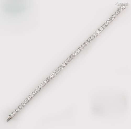 A diamond line bracelet