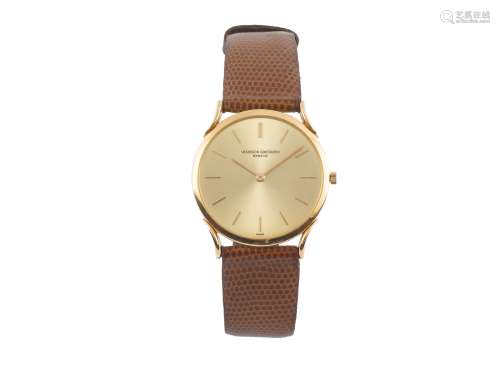 VACHERON&CONSTANTIN, case No. 351265, Ref. 4961, 18K yellow gold wristwatch with an 18K Vacheron buckle. Made circa 1960