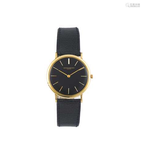 VACHERON CONSTANTIN, Geneve, 18K yellow gold, ultra thin wristwatch with a gold original buckle. Made circa 1960