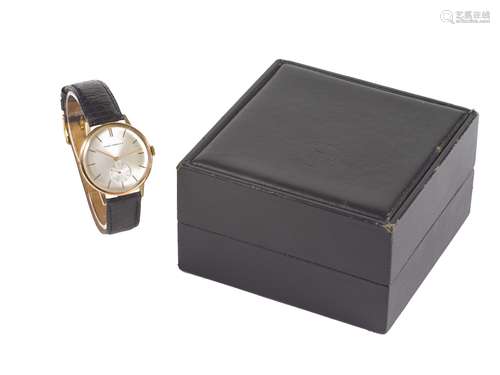 GIRARD PERREGAUX, 18K yellow gold wristwatch. Made circa 1960. Accompanied by the original box.