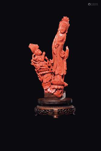 A carved coral 