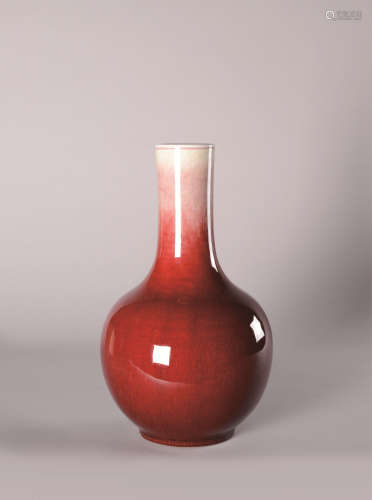 朗窑红釉瓶