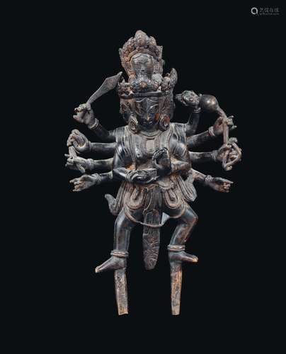 A bronze figure of Cakrasamvara in Yab Yum, Tibet, 19th century