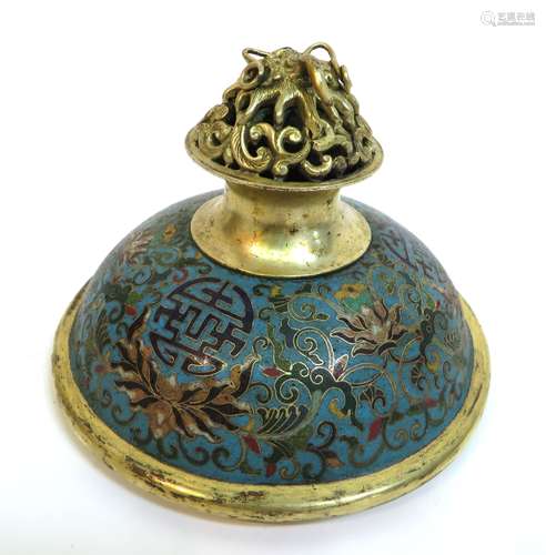 Pair Of Qianlong Cloisonne Censers With Stands