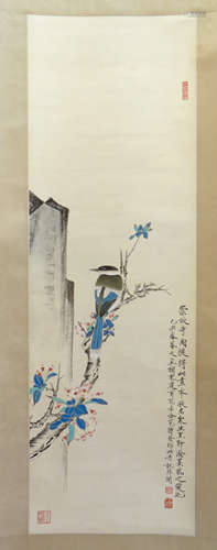 Chinese Songbird Scroll