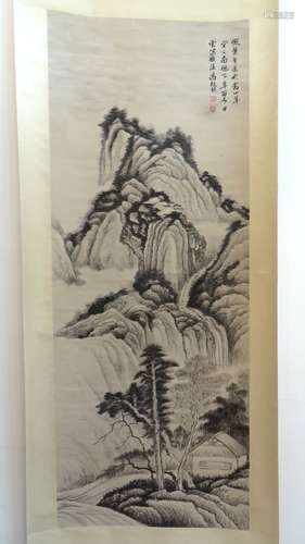 Chinese Landscape Scroll Painting