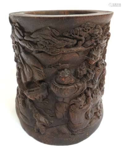 Chen Xiang Wood Brush Pot