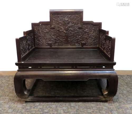 Fine Zitan Throne Chair