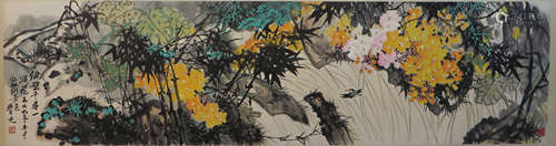 Chinese Floral Painting On Paper