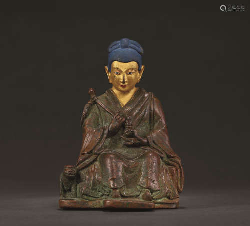 十八世紀 達摩多羅尊者 西藏 铜