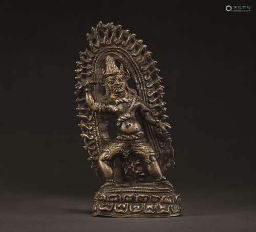 13世紀 金剛手菩薩 東北印度 合金銅