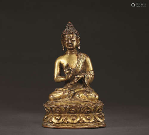 十五世紀 燃燈佛 西藏 銅鎏金