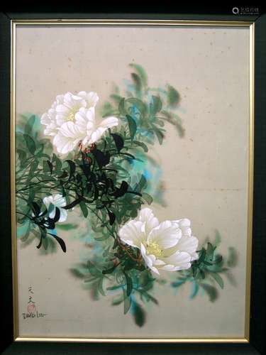 Chinese Water Color Painting on Silk, by David Lee.