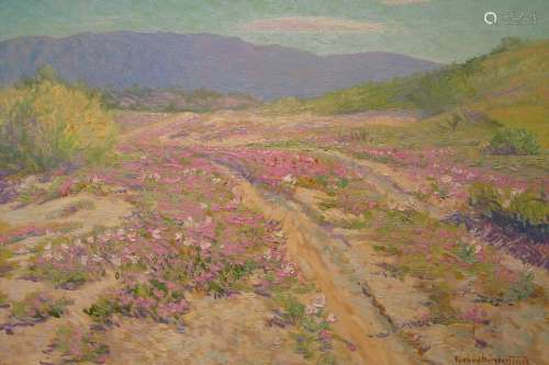 Springtime in the Desert oil on canvas on board, by Ferdinand Burgdorff