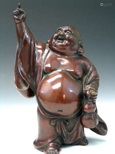 Chinese Bronze Figure of Hotei