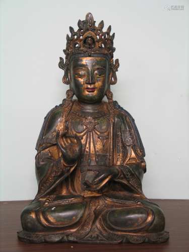 Huge Chinese Bronze Buddha