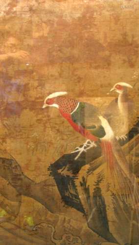 Chinese Water Color Painting on Silk, Amonymous, Framed, Possibaly Song Dynasty.