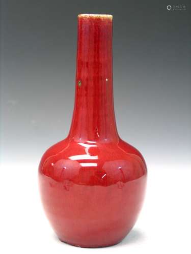 Chinese Ox Blood Porcelain Vase.