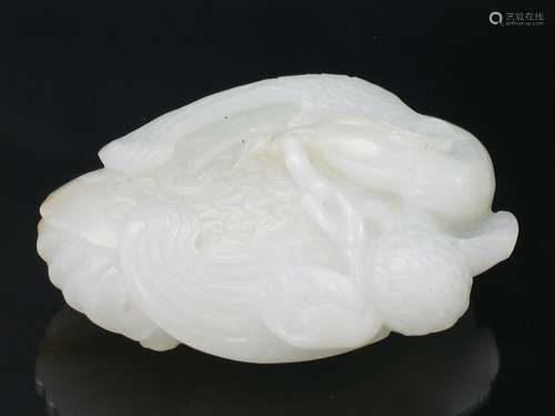 Chinese White Jade Carving