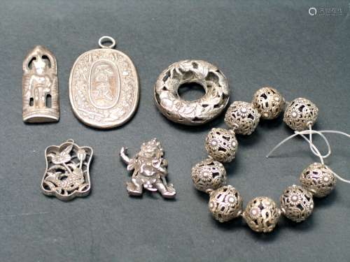 Chinese Metal Jewelry Items.