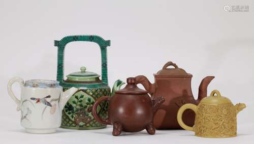 5 Pieces of Chinese Teapot Collection