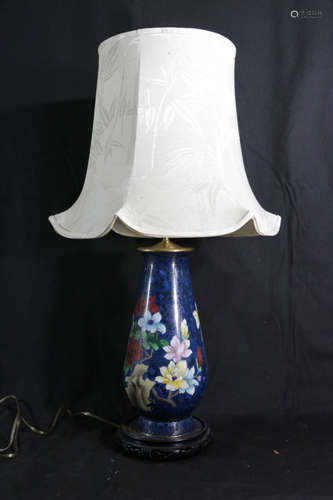 Chinese Cloisonne Lamp