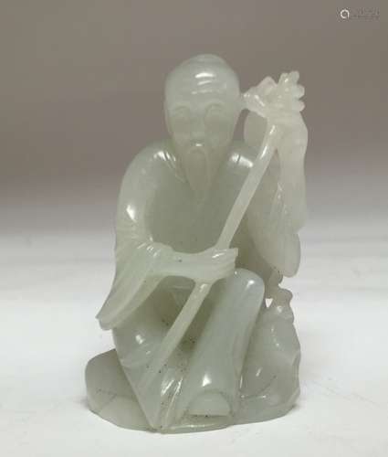 19th C. Chinese Jade Carved Old Man