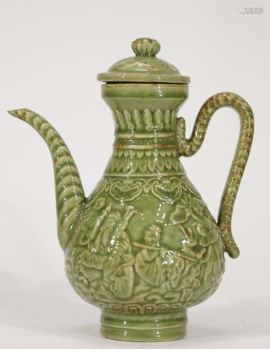 Long Quan Chinese Wine Pot