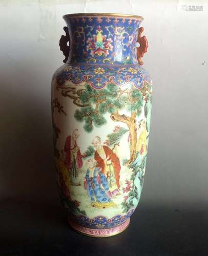 Chinese Famille Rose Vase