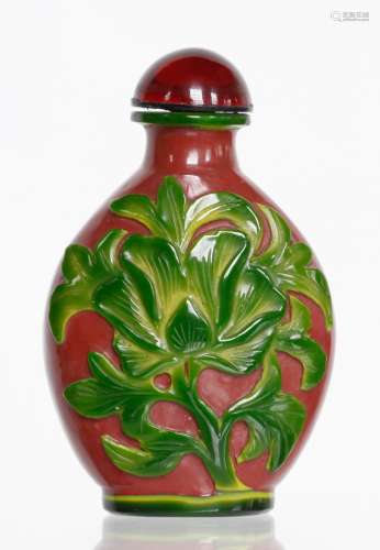 19th C. Chinese Glass Snuff Bottle