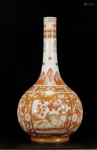 Chinese Porcelain Vase, Marked 