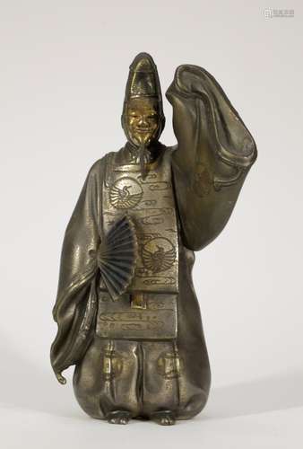 Japanese Bronze Figural WYSE Gentleman