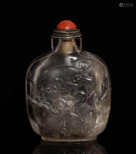 19th C. Chinese Crystal Snuff Bottle