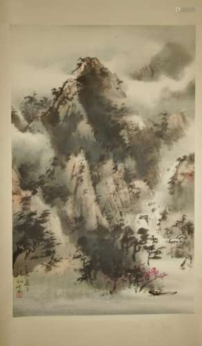 //Chinese/Taiwanese Ink/Color Painting, Signed